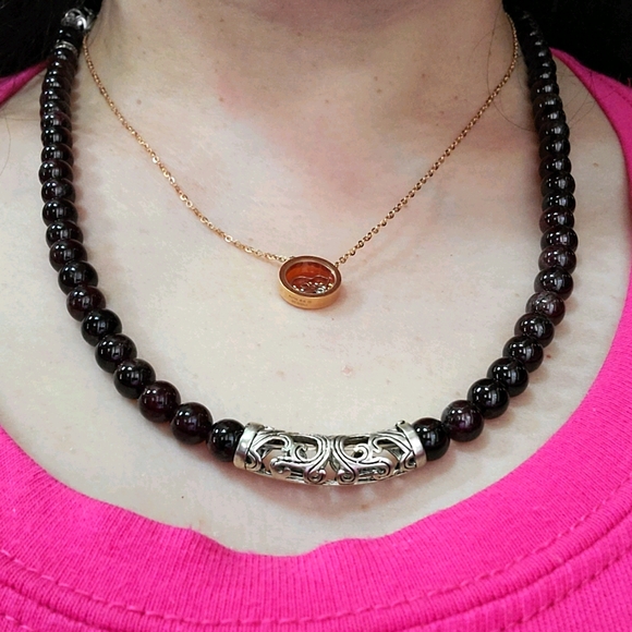 Dark red agate bracelet - Picture 5 of 5